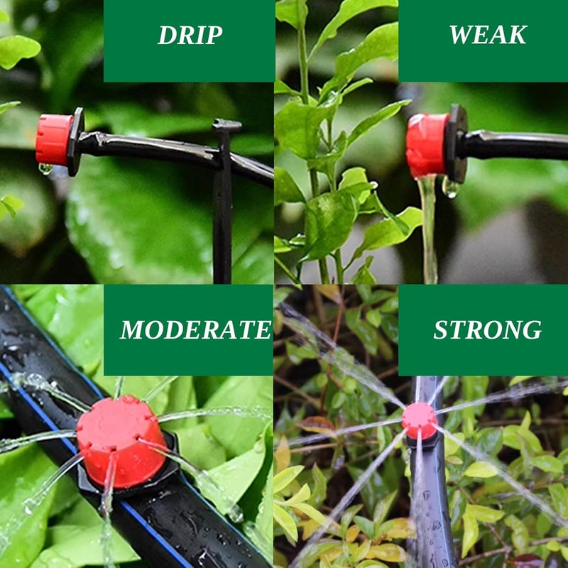 ROYHOO 200PCS 360 Degree Adjustable Irrigation Drippers Sprinklers, 1/4 Inch Emitters Drip for Watering System - Image 4